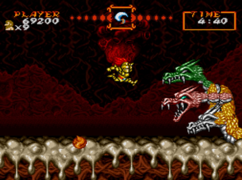 Illustration for article titled The Brilliant Use of Mode 7 In Super Ghouls ‘N Ghosts’ Fourth Stage
